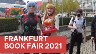 All About Frankfurt Book Fair 2021 walking tour 4K Frankfurter Buchmesse 2021 [upl. by Mlohsihc]