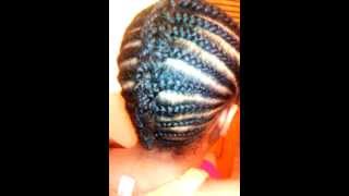 Mohawk sew in braid pattern [upl. by Templas424]