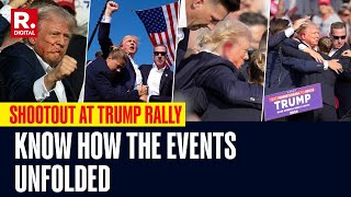 Donald Trump Escapes Assassination Bid In Pennsylvania Heres How Events Unfolded At Election Rally [upl. by Polly478]