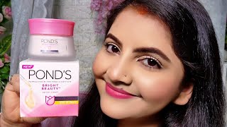 Ponds bright beauty spotless glow serum cream spf15 pa review  RARA  Day Cream  GlowingSkin [upl. by Dunseath]