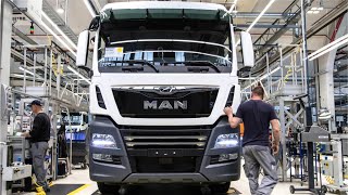 Manufacturing MAN trucks  Production heavy goods vehicles [upl. by Coffin]