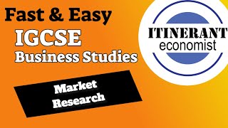 IGCSE Business studies 0450  32  Market Research [upl. by Morgun]