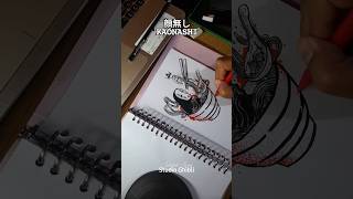 NO FACE kaonashi noface faceless spiritedaway studioghibli anime drawing art sketch [upl. by Nosna931]