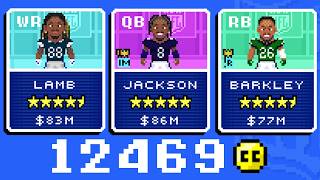 The MOST EXPENSIVE TEAM On NFL Retro Bowl 25 1000 [upl. by Limak]