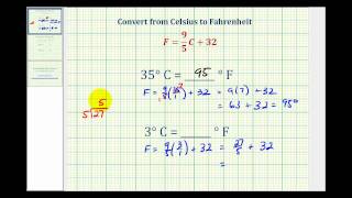 Ex Convert Temperature from Celsius to Fahrenheit [upl. by Wernsman376]