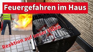 Zimmerbrand verhindern  Reaktion  Brände löschen mit Feuerlöschspray [upl. by Bocaj]