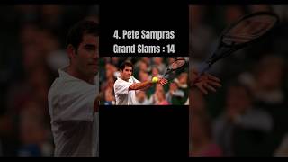 Top 5 men single tennis grand slams ever won shortsfeed shorts tennis grandslam [upl. by Glad]