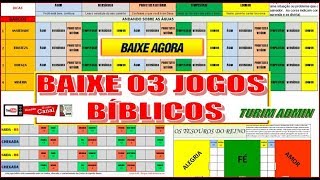 BAIXAR GRATIS 3 JOGOS BIBLICOS CRIANÇAS GRATIS PARA IGREJA EM PDF PLANILHA EXCEL BAIXE AGORA [upl. by Kan]