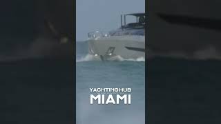 Mangusta REV 104 splash and waves Haulover Inlet [upl. by Freddy]