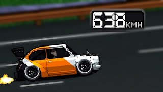 How to Build the FASTEST CAR  Pixel Car Racer  600KMh370MPh [upl. by Ridgley]