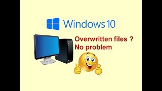 Recover Overwritten  Deleted  Lost Files  Windows 10  Watch What Happened [upl. by Pega527]