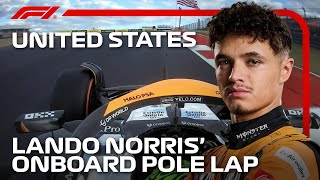 Lando Norris’ Pole Lap  2024 United States Grand Prix  Pirelli [upl. by Eberto]