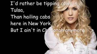 Carrie Underwood I aint in Checotah anymore with lyrics [upl. by Laraine320]