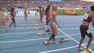 Final 100m vallas femenino Atletismo Cto del Mundo Moscú 2013 [upl. by Suoinuj]