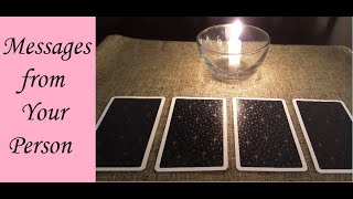 PICK A CARD tarot love reading Messages from Your Person [upl. by Leatri]