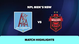 NPL Mens NSW Round 24 Highlights – APIA Leichhardt FC v Wollongong Wolves [upl. by Imak597]