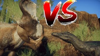 Velociraptor and Protoceratops scrubland  Prehistoric Kingdom Speedbuild [upl. by Ettevey]