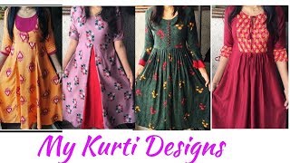 My Kurti Designs 35 Beautiful kurtis Collection  kurti designs [upl. by Mitzl]