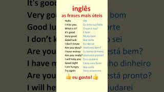 Inglês Aprenda frases mais úteis em inglês para principiantes [upl. by Aimee832]