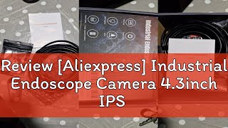 Review Aliexpress Industrial Endoscope Camera 43inch IPS Screen 8mm HD1080P IP67 Waterproof 8 LE [upl. by Ylliw]