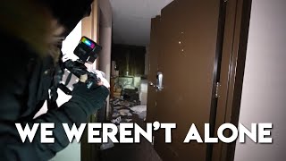 Exploring Abandoned Homeless Hotel  Ran Into Squatters [upl. by Airalav]