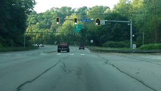 Saw Mill Run Boulevard PA 51 from I376 to Liberty Tunnel southbound [upl. by Edniya]