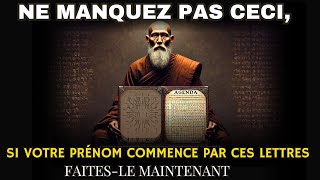 Votre nom commencetil par lune de ces lettres portebonheur La richesse vous attend [upl. by Ariuqahs]