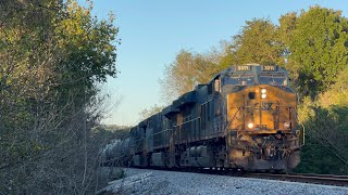 CSX ET44AH 3311 w Nice Crew Leads Manifest M54106 on 10724 [upl. by Gretal945]