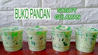 Buko Pandan Sagot Gulaman  How to Make Buko Pandan [upl. by Fleeman]