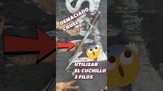 ¿Por qué el cuchillo de 3 filos está PRIHIBIDO en todo el MUNDO historia cuchillo shorts [upl. by Korney]