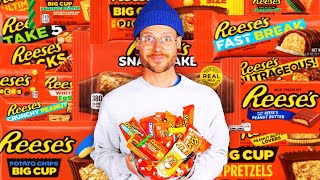 Let’s find the BEST and WORST Reese’s  25 variety taste test [upl. by Sivert356]