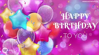 Cute Happy Birthday Wishes with Sound Video for WhatsApp Facebook Twitter Instagram [upl. by Anawk320]