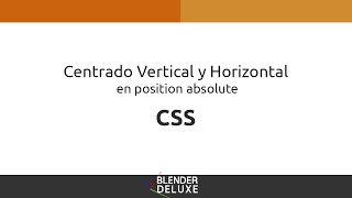 Centrado vertical y horizontal a contenedor con position absolute [upl. by Ahsi]