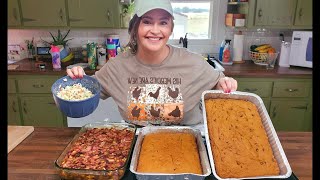 Recipes for a Potluck  Pumpkin Choc Chip Bars Baked Beans Crab Salad [upl. by Anitnoc]