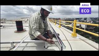 solar panel Alaft hotel five star hotel 70kw solar panel YouTube video [upl. by Toor956]