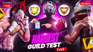 Day 5675 💦 HARDEST GUILD TEST 1 V 1 👿 100 FAIR TESTING 🔥 freefirelive classyfreefire [upl. by Sherr20]