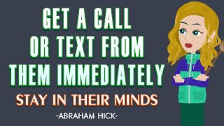 Abraham Hicks 2024  They Will Call Or Text You Immediately ✨Remember Them Immediately [upl. by Myrtle]