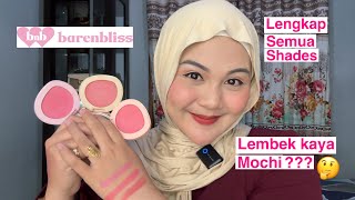 BARENBLISS MOIST MOCHI PASTE POWDER BLUSH  REKOMENDASI BLUSH ON TERBAIK koreanbeauty koreanmakeup [upl. by Raine]