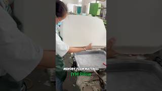 JYMPillow factory make a mattress foam memoryfoamchairmattressproductionprocesspufoaming [upl. by Bogusz928]