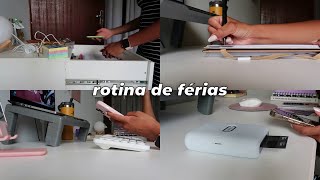 rotina de férias  organização trabalho último ano de faculdade e estudos para a residência [upl. by Yoccm752]