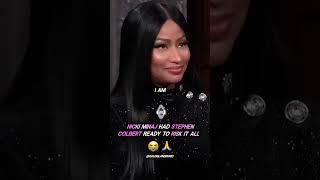 Nicki Minaj HAD Stephen Colbert READY to RISK IT ALL 😭🙏 [upl. by Mcgurn]