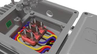 STAR DELTA CONNECTION FOR 3 PHASE MOTORS [upl. by Yanaj]