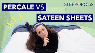 Percale vs Sateen Sheets  Whats the Difference [upl. by Carmina]