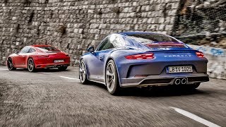 Porsche 911 Carrera T vs Porsche GT3 Touring  Top Gear [upl. by Enylcaj485]