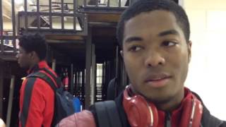 Boys basketball interview Kingsways Marcus Robinson Jan 8 2015 [upl. by Publias]