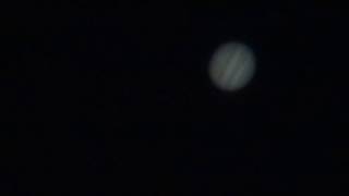 Jupiter through 80mm diameter refractor telescope [upl. by Ynnol]