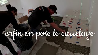 EP14💎 cest enfin le moment de poser le carrelage [upl. by Epp]