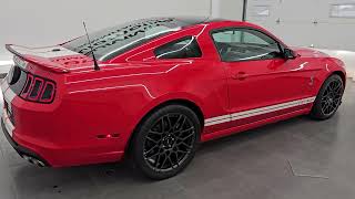 2013 SHELBY GT500 MUSTANG RACE RED GLASS ROOF 4K WALKAROUND 14861Z SOLD [upl. by Anos]