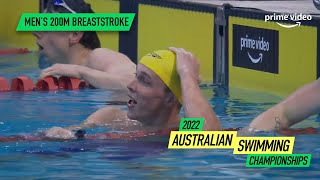 New World Record Zac StubbletyCook Mens 200M Breaststroke  2022 Australian Swimming Championships [upl. by Winograd]