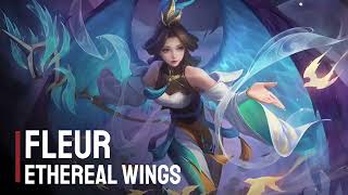 New Skin  FleurEthereal Wings  Heroes Evolved  NetDragon [upl. by Eltsirhc]